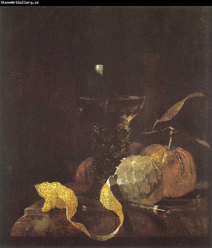 Willem Kalf Still Life with Lemon, Oranges and a Glass of Wine